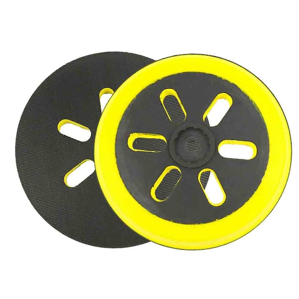Superior Pads And Abrasives Sander Pad - Medium (Hook & Loop, 6 Vacuum Holes, 6 Inch) Replaces Bosch 2610917411 RSP47 - main